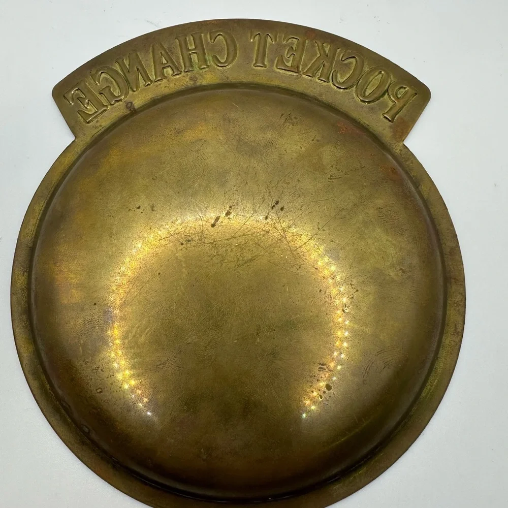 Round Gold Coin Tray